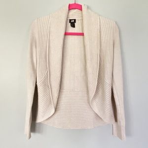 H&M nude cardigan